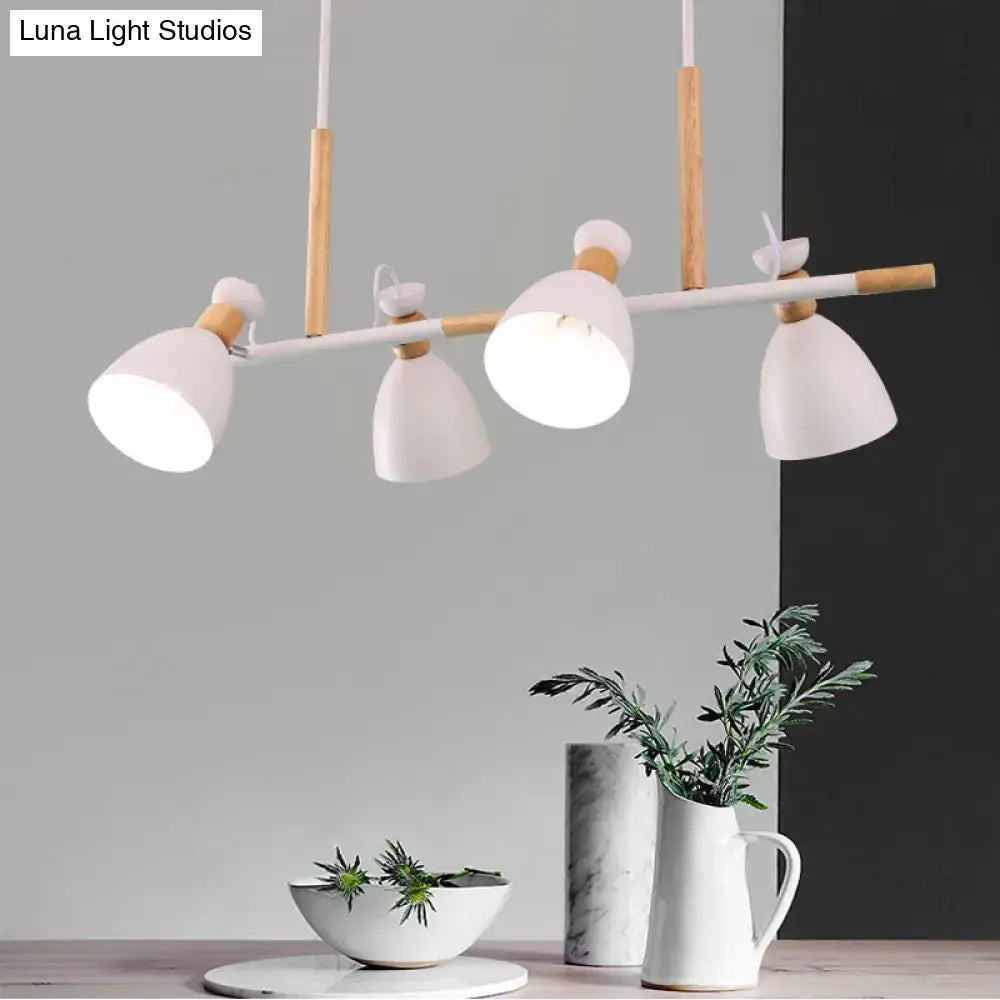 Modern white green bell island lamp kitchen pendant light