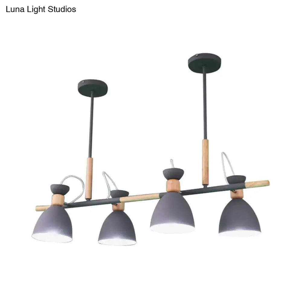 Modern white green bell island lamp kitchen pendant light