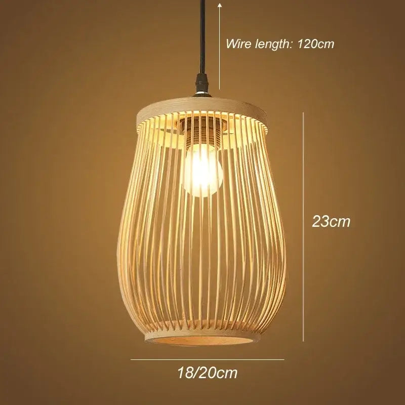 Handmade chinese rattan wicker pendant 3 light set for dining room