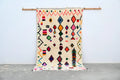 Handmade moroccan azilal rug 240x144cm – living room geometric decor