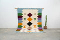 Handmade geometric azilal rug 305x204cm living room woven decor