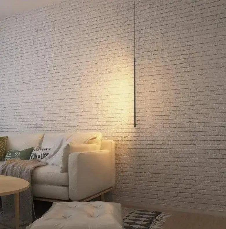 Modern minimalist black hanging pendant lights for bedroom