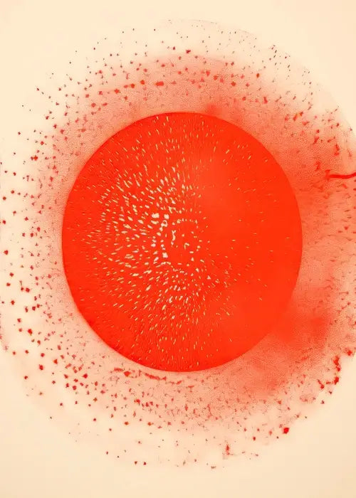 Japanese blue cherry blossom canvas art bedroom moon print