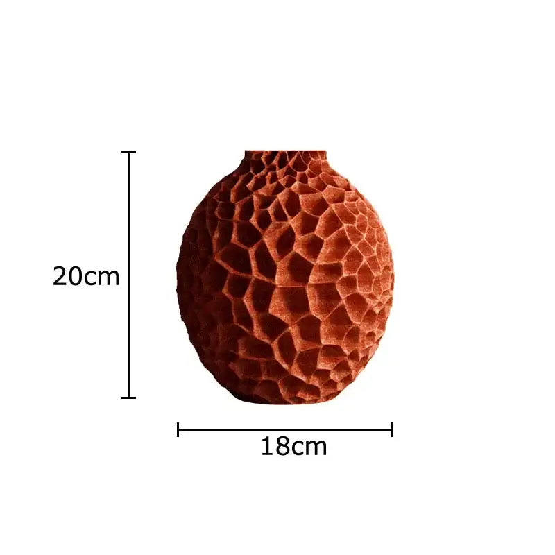 Decorbites honeycomb vase terracotta ceramic desk decor for office