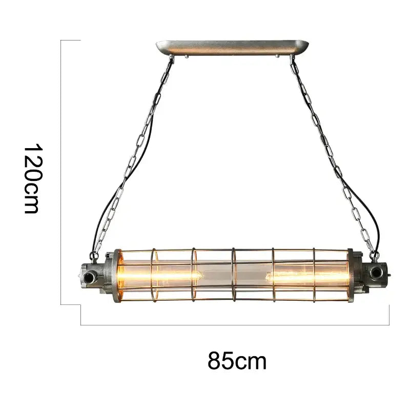 Decorbites industrial chandelier retro metal cage light for cafe loft