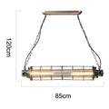 Decorbites industrial chandelier retro metal cage light for cafe loft