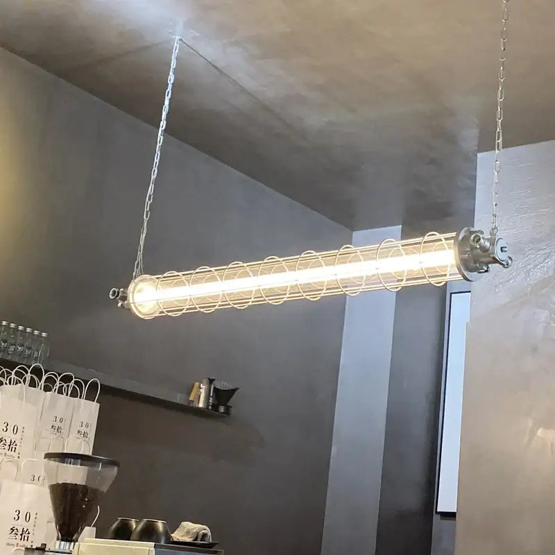 Decorbites industrial chandelier retro metal cage light for cafe loft