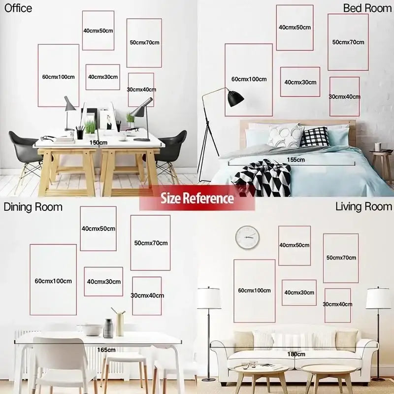 Abstract japanese koi cat wall art black & blue living room poster