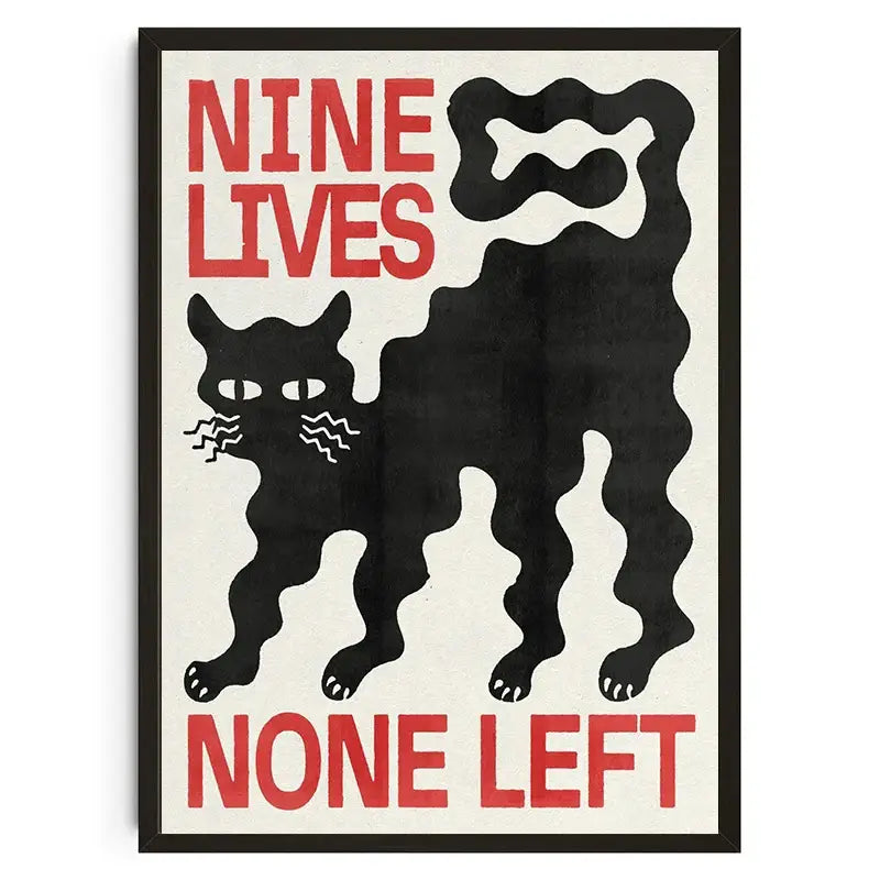 Japanese koi cat red octopus concert poster living room wall art