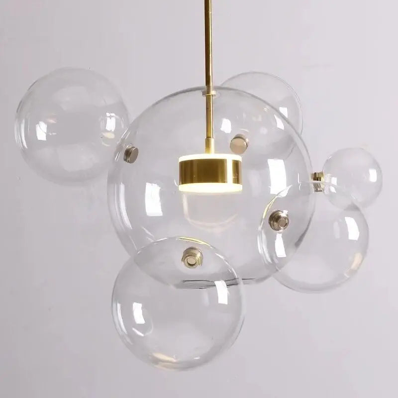 Modern minimalist bubble ball led chandelier dining room pendant light