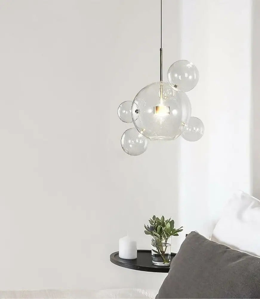 Modern minimalist bubble ball led chandelier dining room pendant light