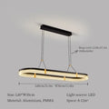 DecorBites™ LED Ceiling Pendant Lights Modern Minimalist Chandelier for Living Room Dining Table Decor