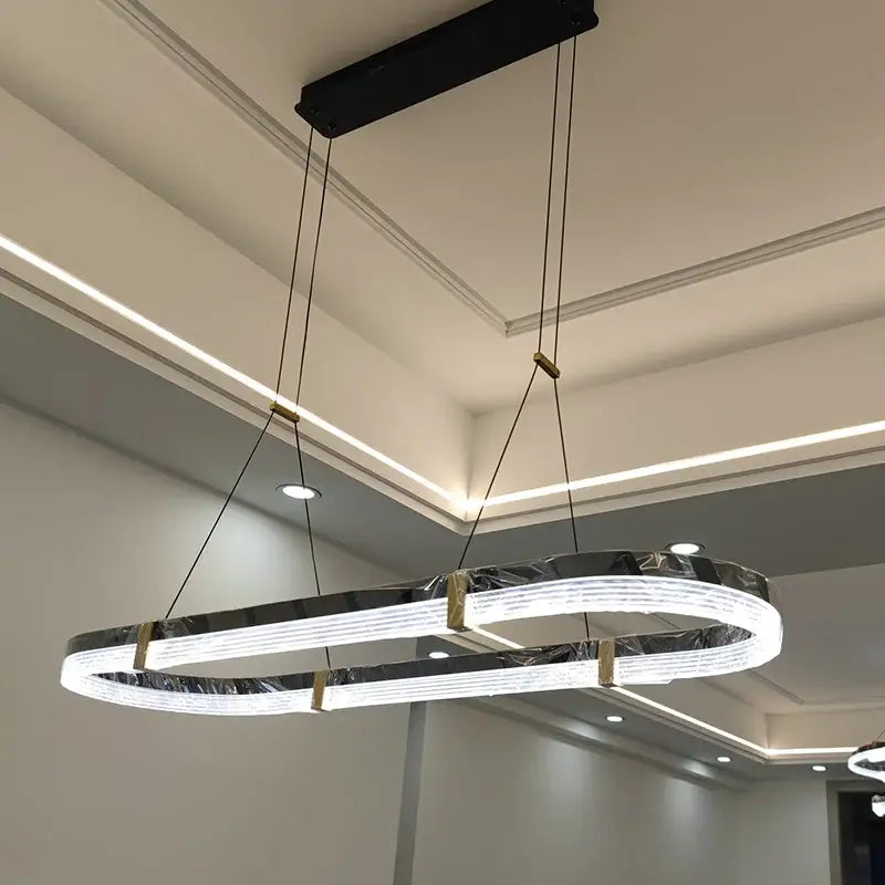 DecorBites™ LED Ceiling Pendant Lights Modern Minimalist Chandelier for Living Room Dining Table Decor
