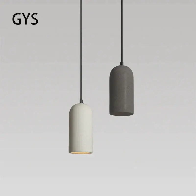 DecorBites™ LED Cement Chandelier: Simple Industrial Style Ceiling Lamp for Bedroom, 110V 220V