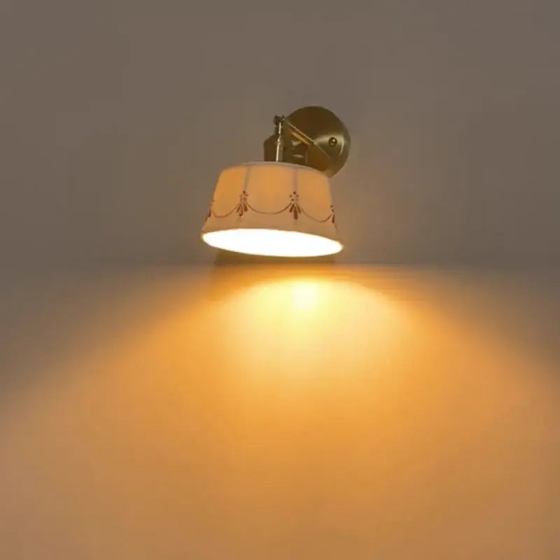 DecorBites™ LED Ceramic Wall Lamp - Pull Chain Switch, Rotating Up Down Light