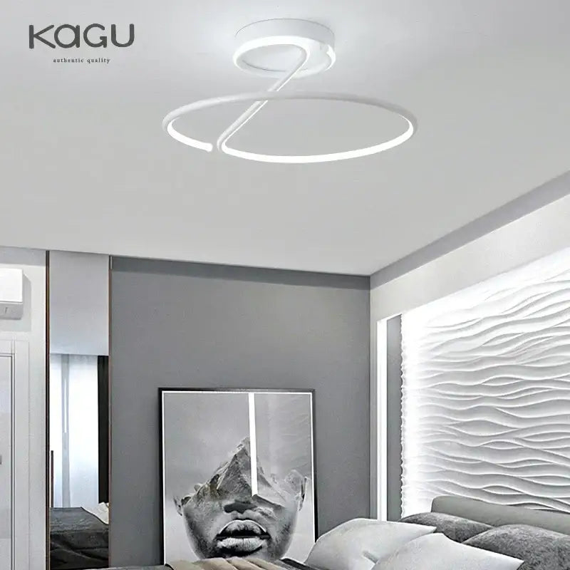 DecorBites™ LED Chandelier Chrome Lamp Fixture for Living Room, Kitchen & Home Decor