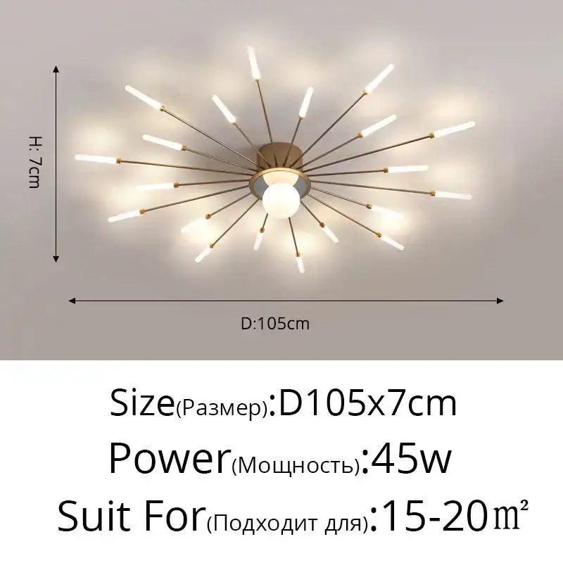 DecorBites™ LED Chandelier for Modern Living Kids Room Bedroom Hall Lighting Decor