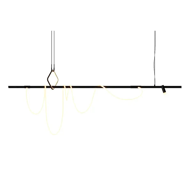 Modern minimalist black decorbites led chandelier for office