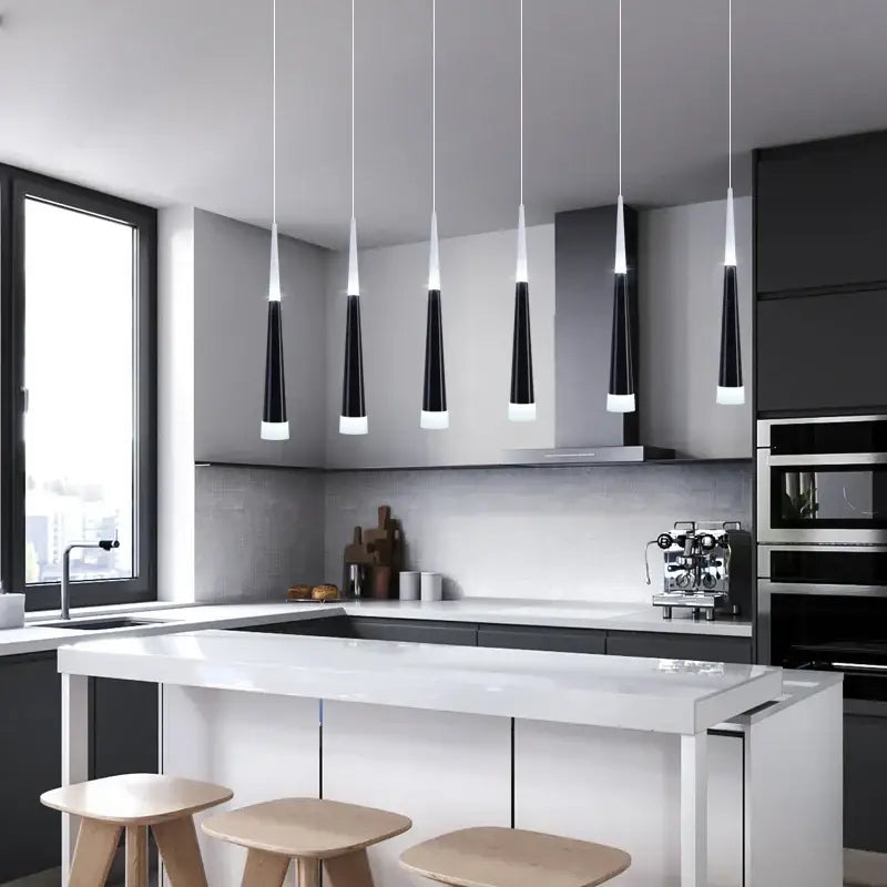 Modern tapered gold decorbites led chandelier staircase pendant light