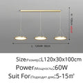 Modern chrome three circle led chandelier living room light
