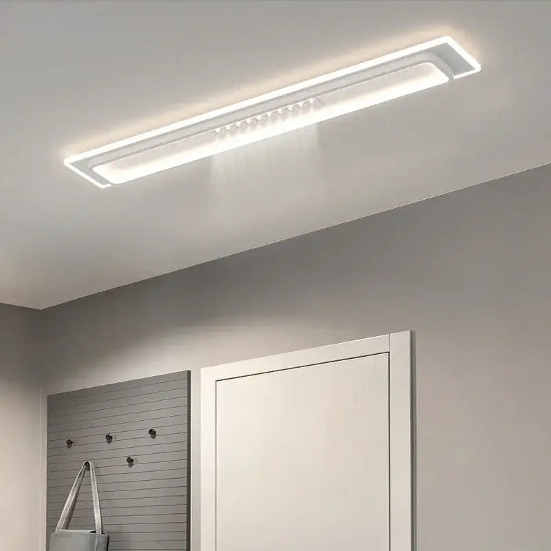 Modern minimalist black & white led chandelier lights living room