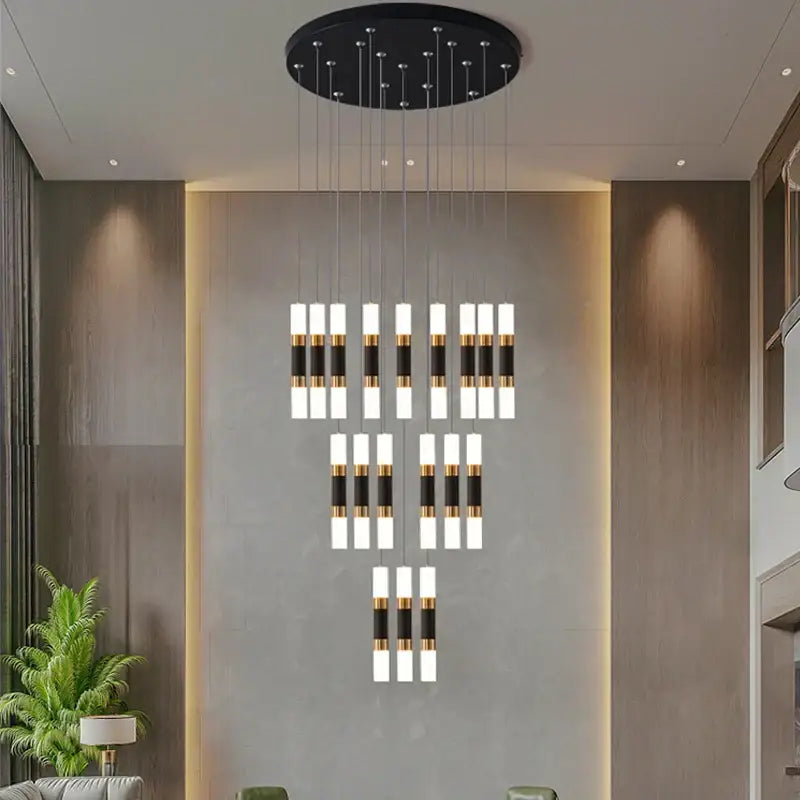 Modern black & gold decorbites led chandelier – dining room pendant