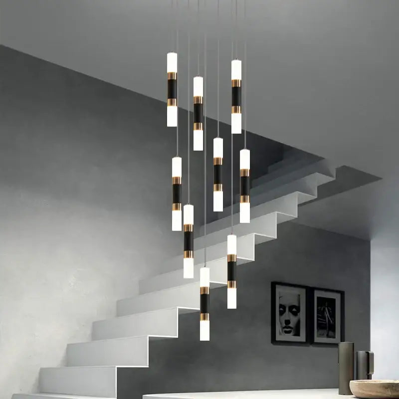 Modern black & gold decorbites led chandelier – dining room pendant
