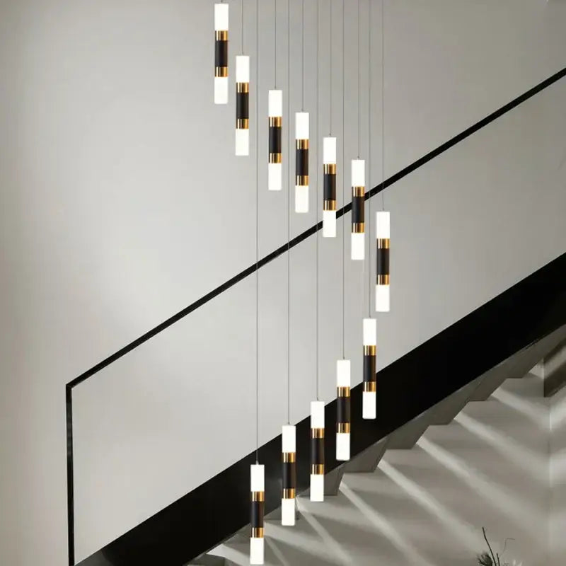 Modern black & gold decorbites led chandelier – dining room pendant