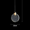 Modern gold led crystal pendant light for bedroom