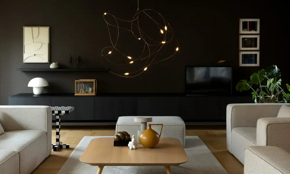 Modern minimal design led firefly chandelier kitchen pendant light