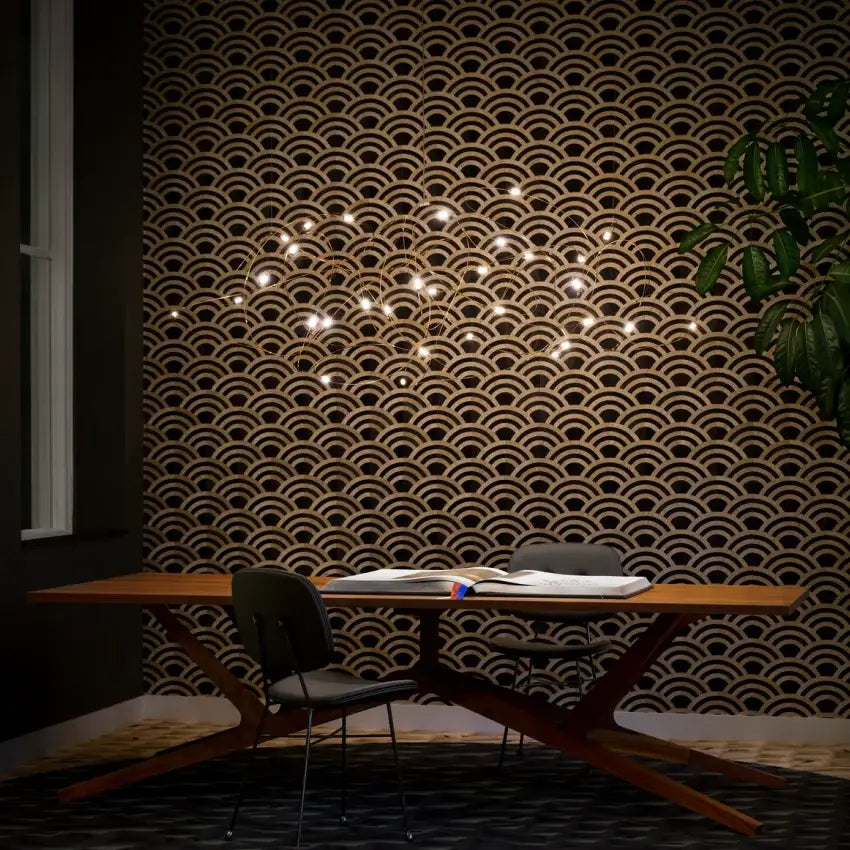 Modern minimal design led firefly chandelier kitchen pendant light