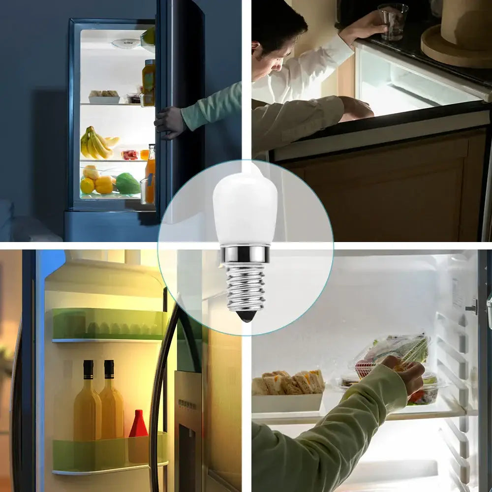 Decorbites led fridge bulb 2 pack white warm kitchen light replacement