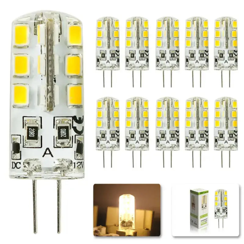 Clear glass smd bulb 10pcs lot kitchen spotlight led 12v
