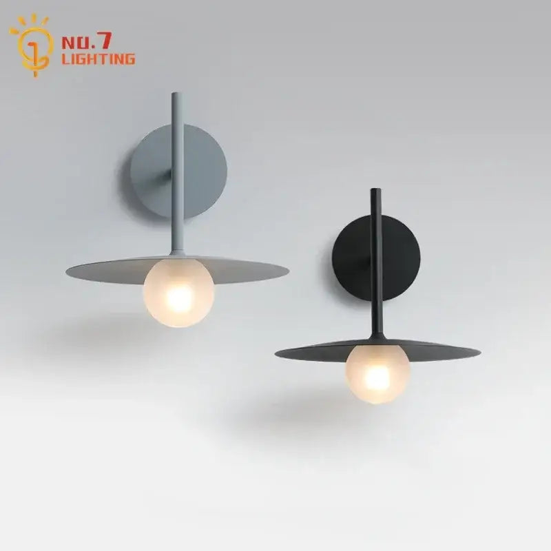 Minimalist matte gray & black led g9 wall lamp bedroom sconce