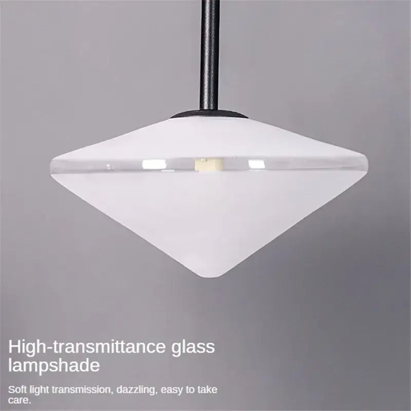 Minimalist black decorbites led glass wall lamp living room sconce