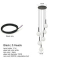 Modern gold glass ball chandelier dining room pendant light