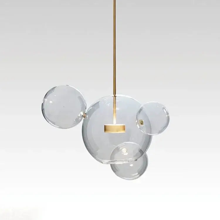 Modern gold glass ball chandelier – dining room pendant lights
