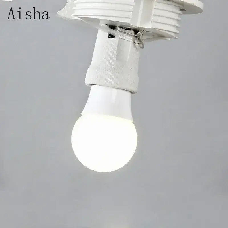 Minimalist matte white led glass ball wall sconce bedroom light