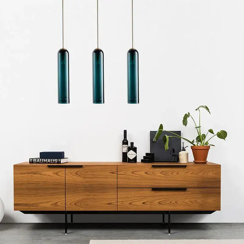 Modern multi color led glass pendant chandelier kitchen lighting