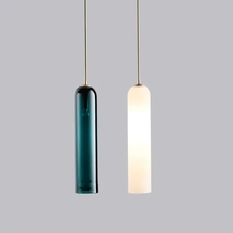 Modern multi color led glass pendant chandelier kitchen lighting