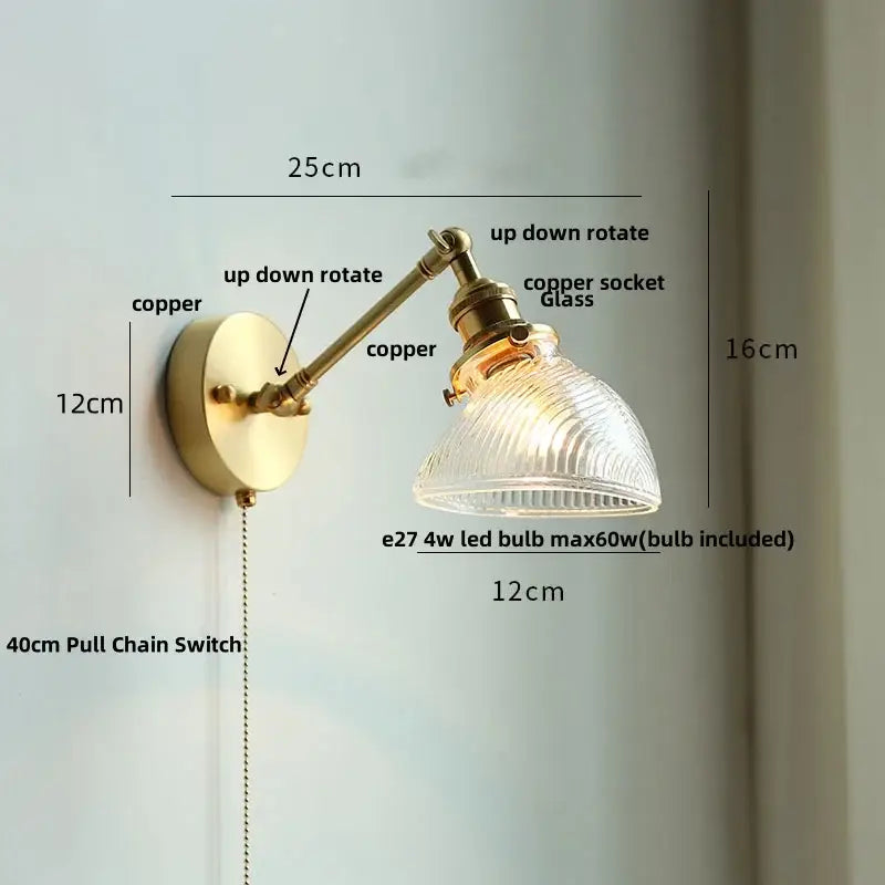 Modern gold textured glass flower wall light fixture living room