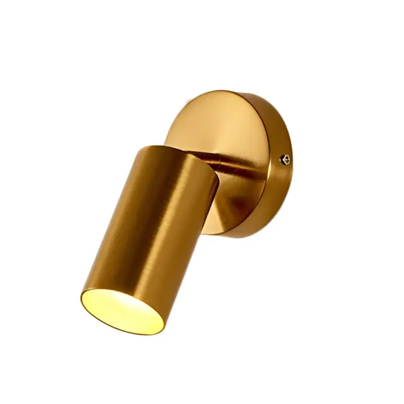 Modern black & gold led ring wall lamp bedroom spotlight
