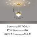 Modern gold & white crown led gypsophila chandelier living room light