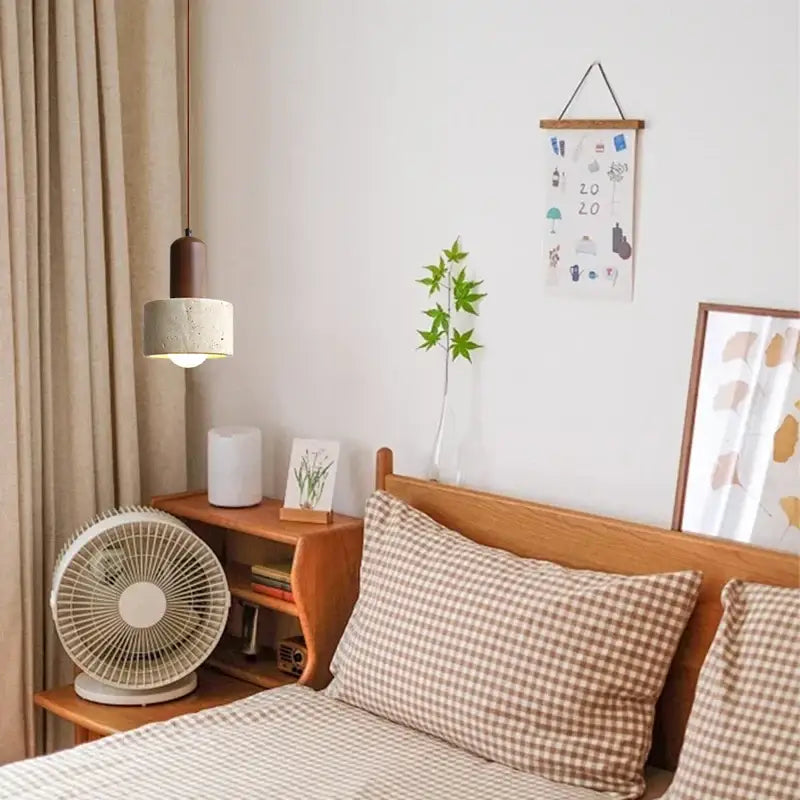 Minimalist brown & off-white decorbites led hanging lamp kitchen