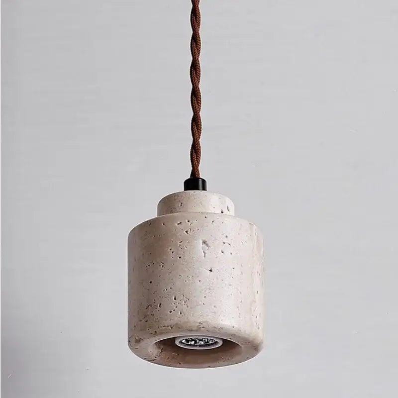 Yellow travertine led hanging light dining room pendant light