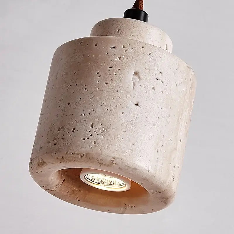 Yellow travertine led hanging light dining room pendant light