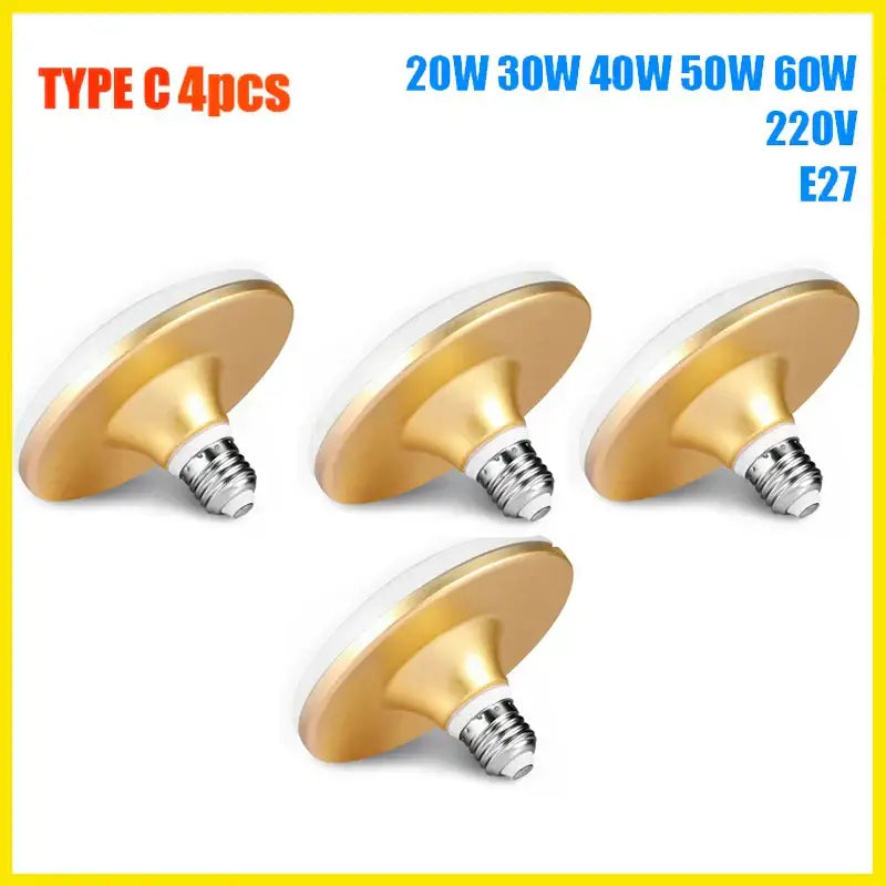 Gold and white led indoor ceiling lamp living room super bright light
