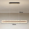 Modern copper and black led indoor chandelier bedroom crystal light