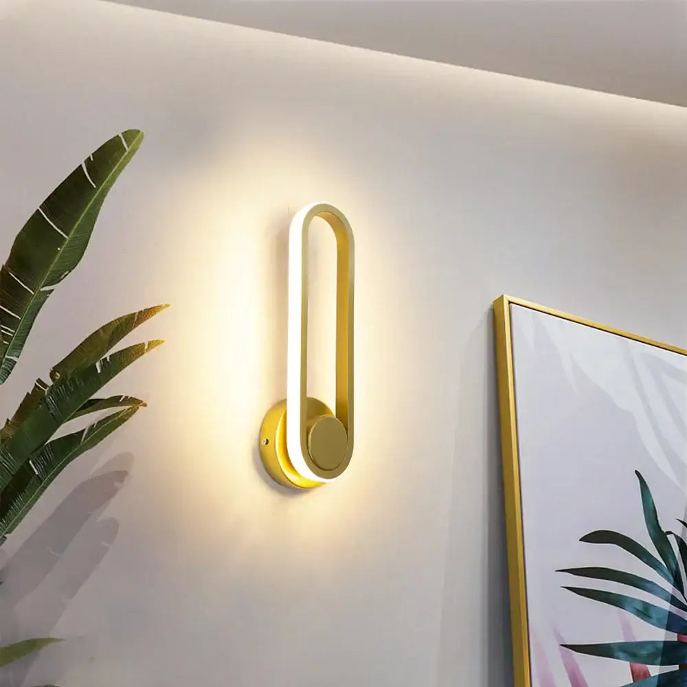 Modern minimalist white led indoor wall sconce bedroom light