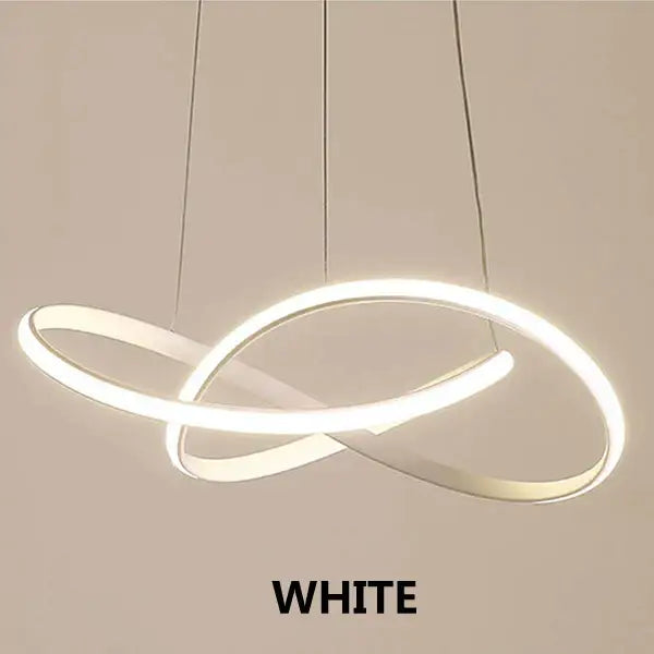 Modern white decorbites led irregular pendant light dining room